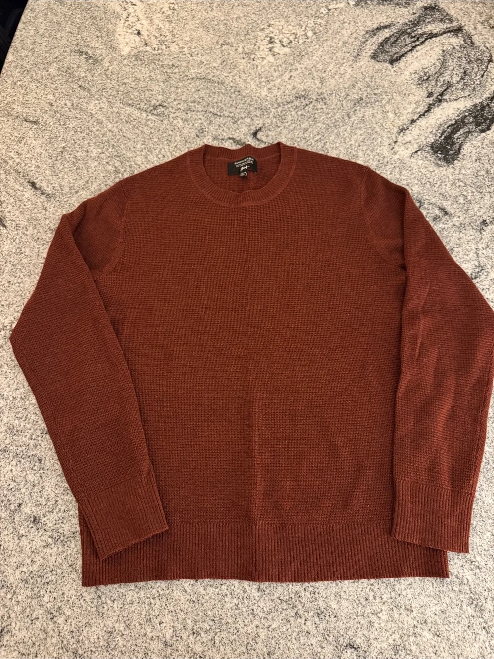 Banana Republic Men's Crewneck Merino Wool Sweater - Rust Brown